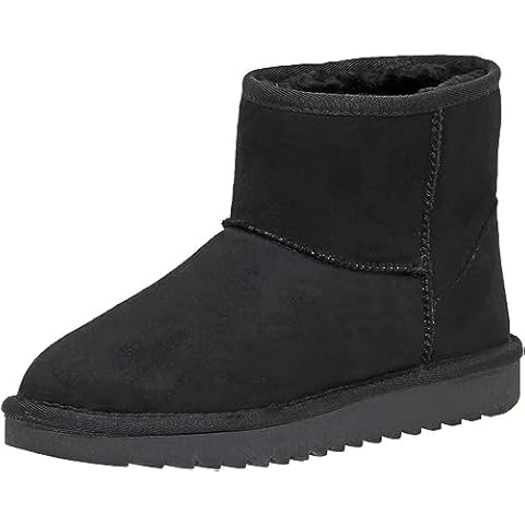 TruFox Kids Boys & Girls Mini Short Ankle Boot Soft Fur Lined Warm, Black, 13 Cover