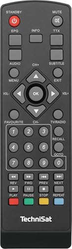 TechniSat HD-S 210 - Kompakter HD Satellitenreceiver (DVB-S/S2, HDMI, USB Mediaplayer, vorinstallierte Sender, Sleeptimer, Fernbedienung) Schwarz