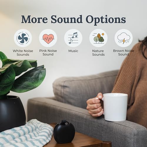 Image of Marpac Yogasleep Rohm+ Travel White Noise Machine, with Wireless Speaker and Charging, 20 Soothing Natural Sounds, Noise Cancelling for Sleep Aid, Privacy and Office Meditation