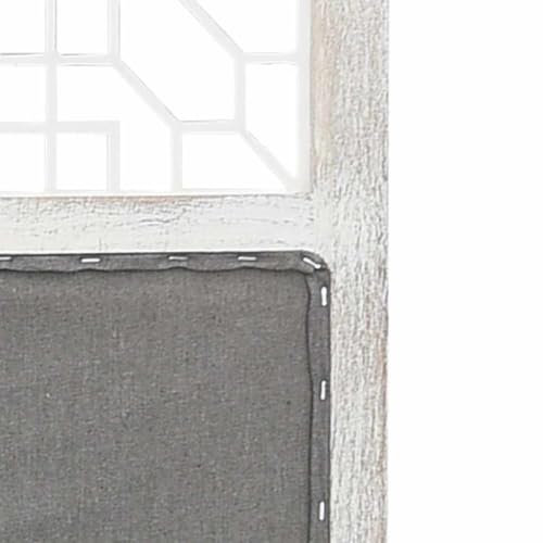 Xhnifbn Cloison de Séparation 3 Panneaux Pliable 105x165 cm Gris et Blanc – vue 5