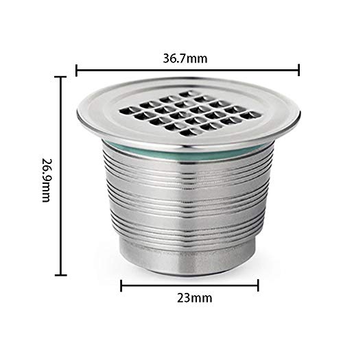 Ajcoflt Cápsulas de café reutilizáveis Copo Filtros de café em aço inoxidável 1 cápsula recarregável