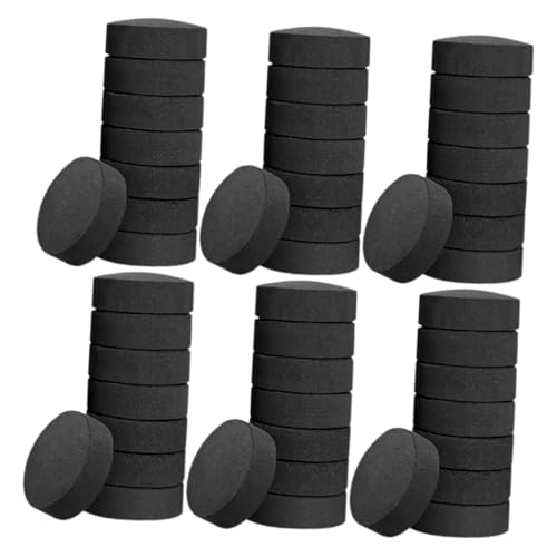 FONDOTIN Carbón Vegetal para Barbacoa y Estufa Pastillas De Carbón 40 Mm 70 Unidades para Parrilla Exterior Cocina y Camping Fácil Encendido Multifuncional Sin Humo