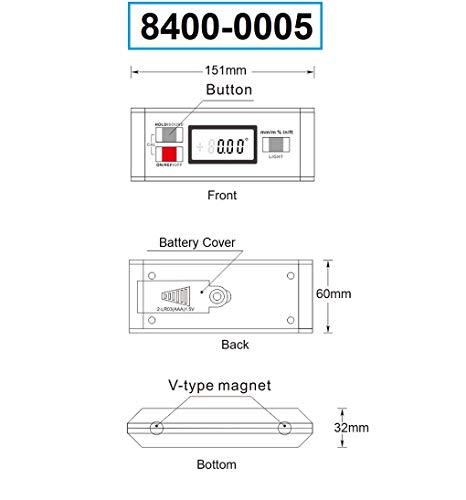 Buscador de ángulos digital 4 x 90 grados Dasqua miniatura 2