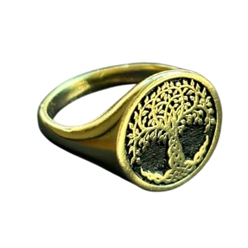 Chevalière Arbre de vie plaquée or et argent 925 d'exception