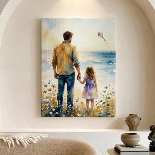 Toile murale abstraite de paysage de plage tableau decoration moderne interieur