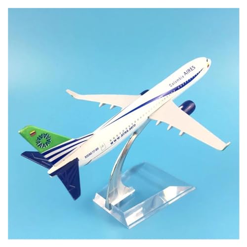 Maquette avion Colombie B737-800 en métal stable avec son support d'exposition