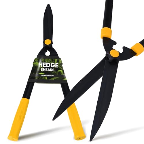 Instalguru Taille Haies Cisaille Jardin 550 mm Lame 210 mm Coupe Branche Arbuste Pelouse Précision Acier Durable Ergonomique Confort Manuel Jardinage Outil