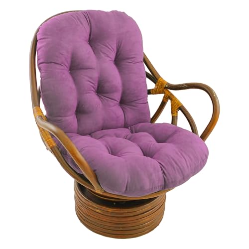 Blazing Needles 48x24 Microsuede Rocker Cushion, Ultra Violet