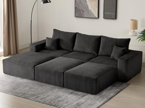 Sectional Cloud Boneless Sofa Bed Couches for Living