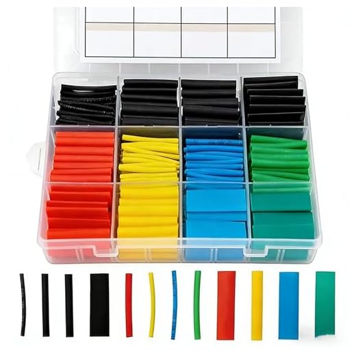140Pcs/Box Cable Heat Shrinkable Tube, Insulated Heat Shrink Tubing for Wire Protection, Colorful and Black Shrink Tubes for Electrical Wiring, Assorted Set