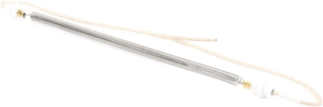 Heater duct 198061 for Star Holman Quartz 120V 400W 12-1/4 Inch 10-1/4 Leads 1/2 Inch Clear Quartz Insert cap 12 inch leads 12.25 inch T-T voltage 60 volts