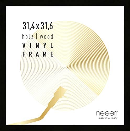 Nielsen Vinyl Record Album LP Cover Wood Frame 12" x 12" (31.4 x 31.6 cm) black
