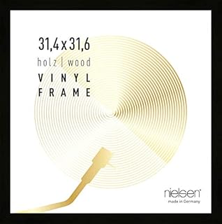 Nielsen Vinyl Record Album LP Cover Wood Frame 12" x 12" (31.4 x 31.6 cm) black