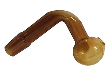 Green Apple Inc 14 MM hookahs Smoking Oil Burner Brown Glass Mouth Tip (Pack of 1)