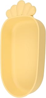 BESPORTBLE Bañera de Plástico para Pájaros para Periquitos Pájaros Pequeños Cuenco para Bañarse Suministro para Jaulas Color Zanahoria Amarilla Diseño Fácil de Limpiar Ligero