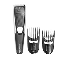 Amazon Basics Rechargeable Beard Trimmer with Multiple Length Settings – 60 Minutes Run Time (Black)