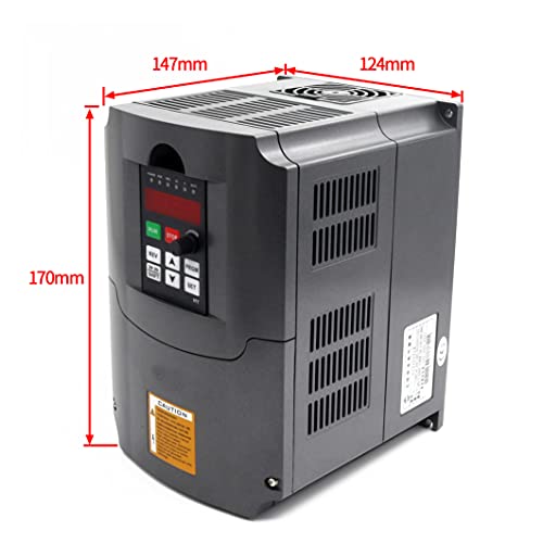 Rattmmotor Variable Frequency Drive 2.2Kw 110V Vfd Drive Inverter Frequency Converter Single Phase Input, 3 Phase Output For Vfd Water-Cooled Air-Cooled Spindle Motor Speed Control+Vfd Extension Cable #TOP1