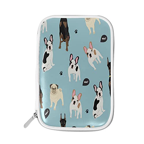 RXYY - Estuche para lápices con cremallera para perros, organizador de brochas y cosméticos, para escuela, niñas y niños Cover