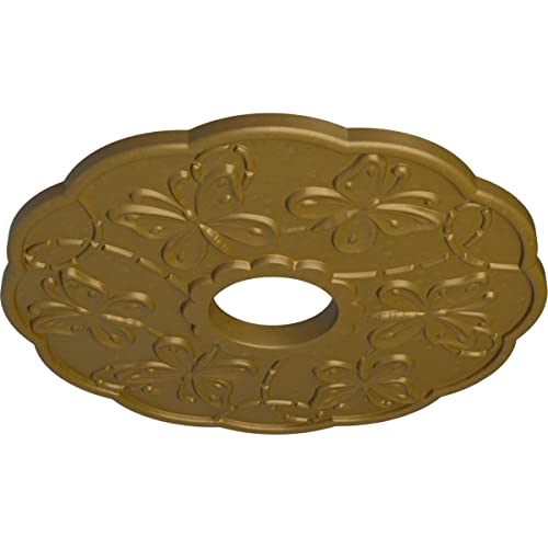 Image of Ekena Millwork CM17TSGLSDecorative Ceiling Medallions Modeled After Original Historical Patterns & Designs, Gold