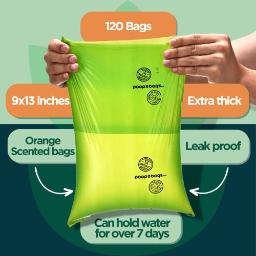 The Original Poop Bags® Dog Poop Bag, Dog Bags For Poop, 120 Dog Waste Bags, Doggy Poop Bags Refills, Doggy Poop Bags 38% Plant Based Usda, Poop Bags For Dogs, Dog Poop Bags Rolls, Doggie Poop Bags Orange Scented #TOP2
