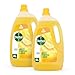 Dettol Citrus Surface Cleaner 2x4L - Multi-Purpose Antibacterial Disinfectant for Floors, Kitchen, Grease, Sinks - Powerful Household Cleaning Liquid