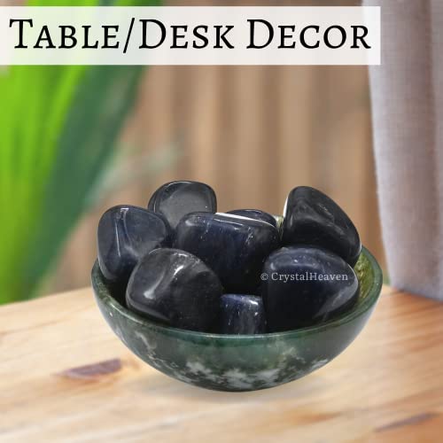 Image of Crystal Heaven Blue Aventurine Healing Tumbled Stone,Natural Polished Crystals For Diy Crafts,Manifestation,Meditation,Pooja Feng Shui And Reiki Healing(30 Grams)