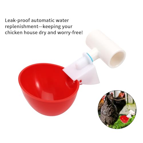 Belle&Beau Copos bebedouros automáticos para frango, pacote com 16, sistema durável para beber, kit