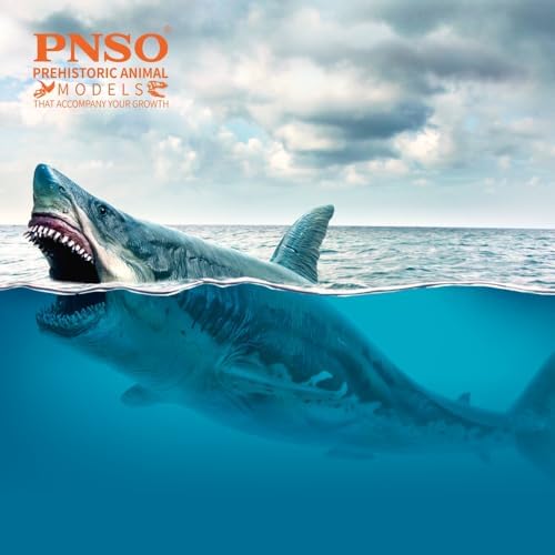 PNSO Prehistoric Animal Models Patton The Megalodon 13" Ancient Sea Monster - 1
