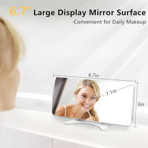 Risop ALARM CLOCK S For Bedrooms, Slim Led Mirror Digital Alarm Desk Clock, Large Display With Dim Mode, Dual Usb Ports thumb #5