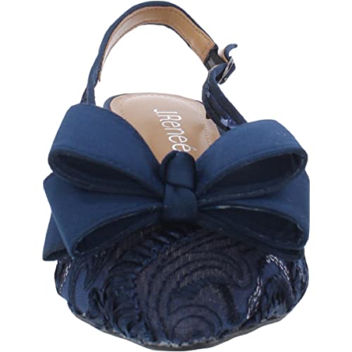 J. Renee Yazmine Navy Fiesta Lace 9 M (B) #TOP2