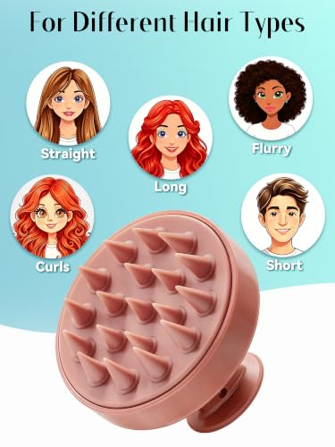 Image of HEETA Scalp Massager Hair Growth Scrubber for Dandruff Removal Hair Care