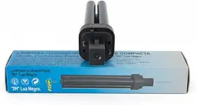 Lâmpada Tipo H 18W 2U 2 Pinos Bivolt Luz Negra ou 6400K Alta Eficiência Iluminação Versátil (Preta)