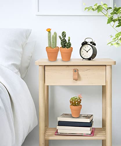 Mini Artificial Cactus Plants In Terracotta Pots 4 Pcs Potted Faux Succulents In Pots Fake Potted Plants Cactus Decor Small Artificial Plants For Home Decor Indoor Office Desk Tabletop Shelf #TOP5