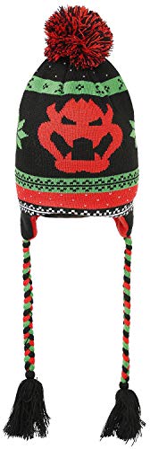 Nintendo Difuzed Super Mario Ski Beanie Bowser Laplander Gorros Gorros