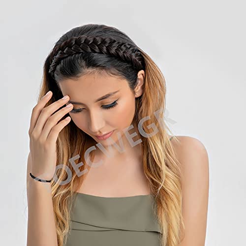 Toecwegr Synthetic Hair Braided Headband Classic Chunky Wide Plaited Wedding Fluffy Braids Wig Women Girl Beauty Accessory (6Jhg8A) … #TOP6
