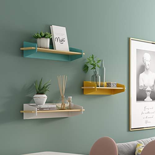 Cuisine organisée avec la boîte de rangement murale simple à trois couleurs