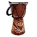 Djembe Drum Carved Bongo African inspired music also a unique gifting idea. Carver Abstract Elephant Giraffe Turtle. (6 Inch, Abstract)