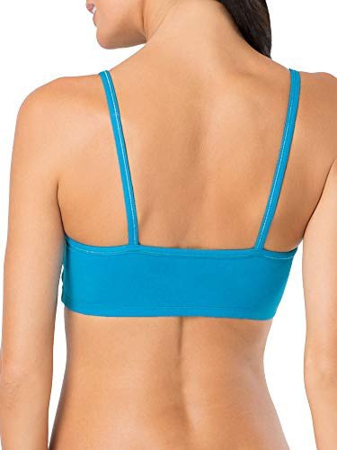 Image of Fruit of the Loom Women's Spaghetti Strap Cotton Sports Bra - All-Day Comfort & Easy Movement