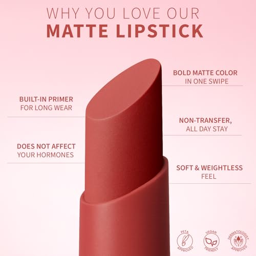 Image of TEEN TEEN Color Life Nontransfer Crayon Lipstick | Matte Finish with Built-in Primer | Waterproof & Long Lasting Lip Color | Smudge-Proof, Fade-Resistant Formula | Nude-Sensation, 2gm