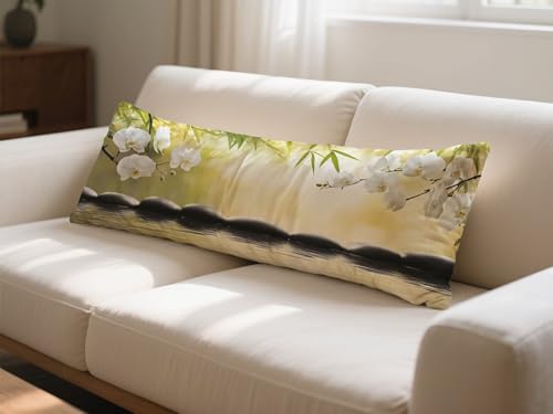 Long coussin grossesse enveloppé de douceur avec la taie traversin 180 cm bicolore - 4