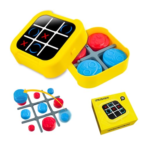 Zoriva まるばつゲーム tictactoe ボード 消える おもちゃ 三目並べ 〇✕ 育成 ゲーム機 小型 3モード切替 (アドバンスモデル)