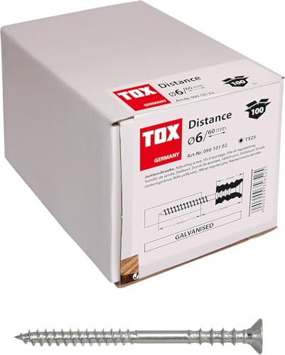 TOX Justierschraube Distance M verzinkt 6 x 60 mm 100 Stück 09010102