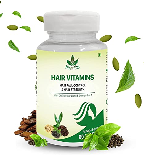 Image of Havintha Natural Hair Shampoo with Amla, Reetha and Shikakai Powder (227g) (SHAMPOO & HAIR VITAMIN)