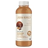 Urban Remedy Organic Shroom Coffee with Cashew Milk, Cold Brew, Lion’s Mane & Reishi Mushrooms, Adaptogenic Vegan Latte, Dairy-Free, Gluten-Free, 16 fl oz