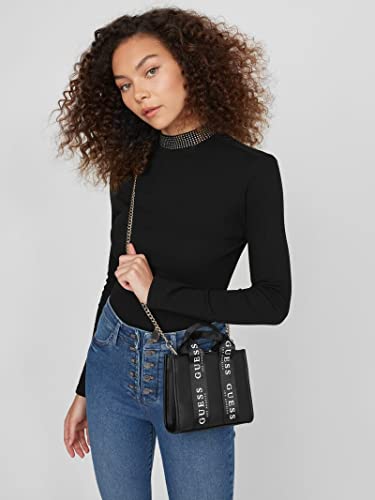 Guess Logo-Tape Mini Tote Crossbody #TOP1