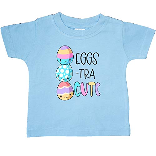 inktastic Eggs-tra Cute Fun Easter Eggs Baby T-Shirt 18 Months Light Blue 3a53e