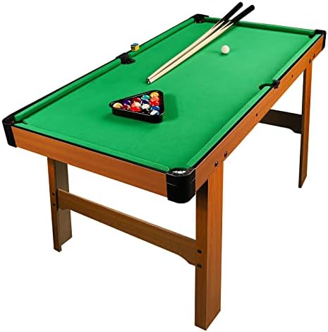 BBnote 48" Green Mini Pool Table, Billiard Tables Includes 21 Billiards Equipment Accessories, Game Table for Kids and Adults