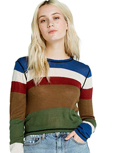 Rvca Women's Kagan Long Sleeve Sweater, Multi, L/12 #TOP19