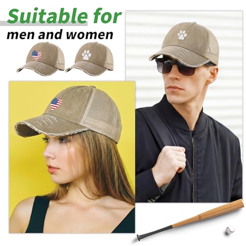 Image of Suhine 24 Pcs Blank Trucker Hat Bulk Unisex Mesh Baseball Cap for Sublimation Embroidery Vintage Adjustable Hat for Men Women