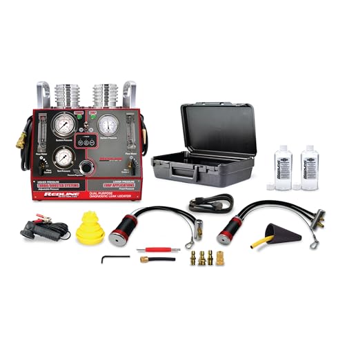 Redline Detection 95-0130 Dual Pressure Two-in-One Visual Vapor Automotive Smoke Machine: Low Pressure & Variable High Pressure, Turbo/Boost, Diesel, EVAP, Intake Systems, Exhaust, & Vacuum leaks